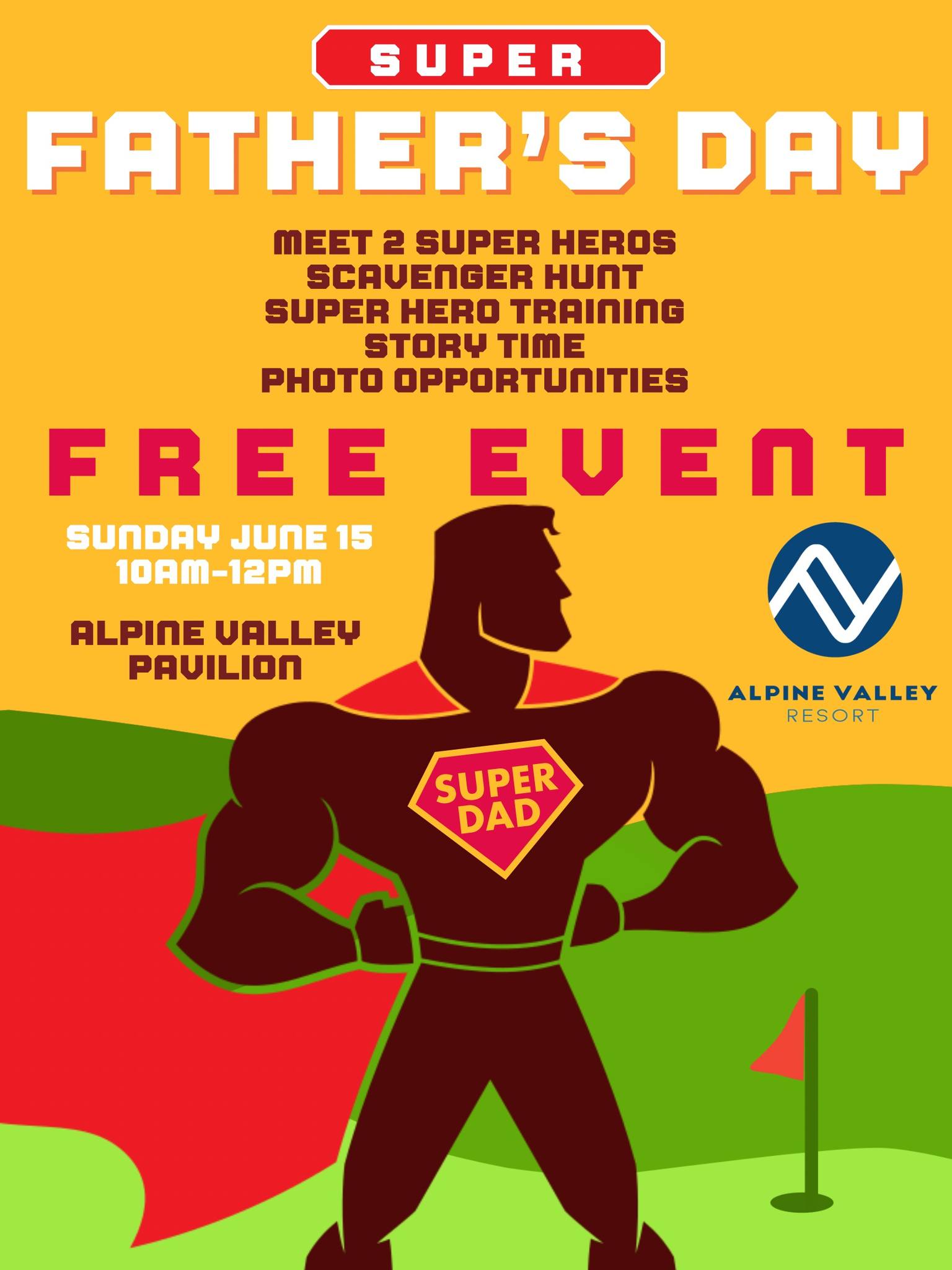 Superhero Sunday at Alpine Valley Resort