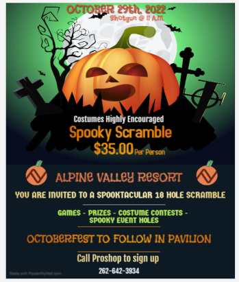 Spooky Scramble at Alpine Valley Resort