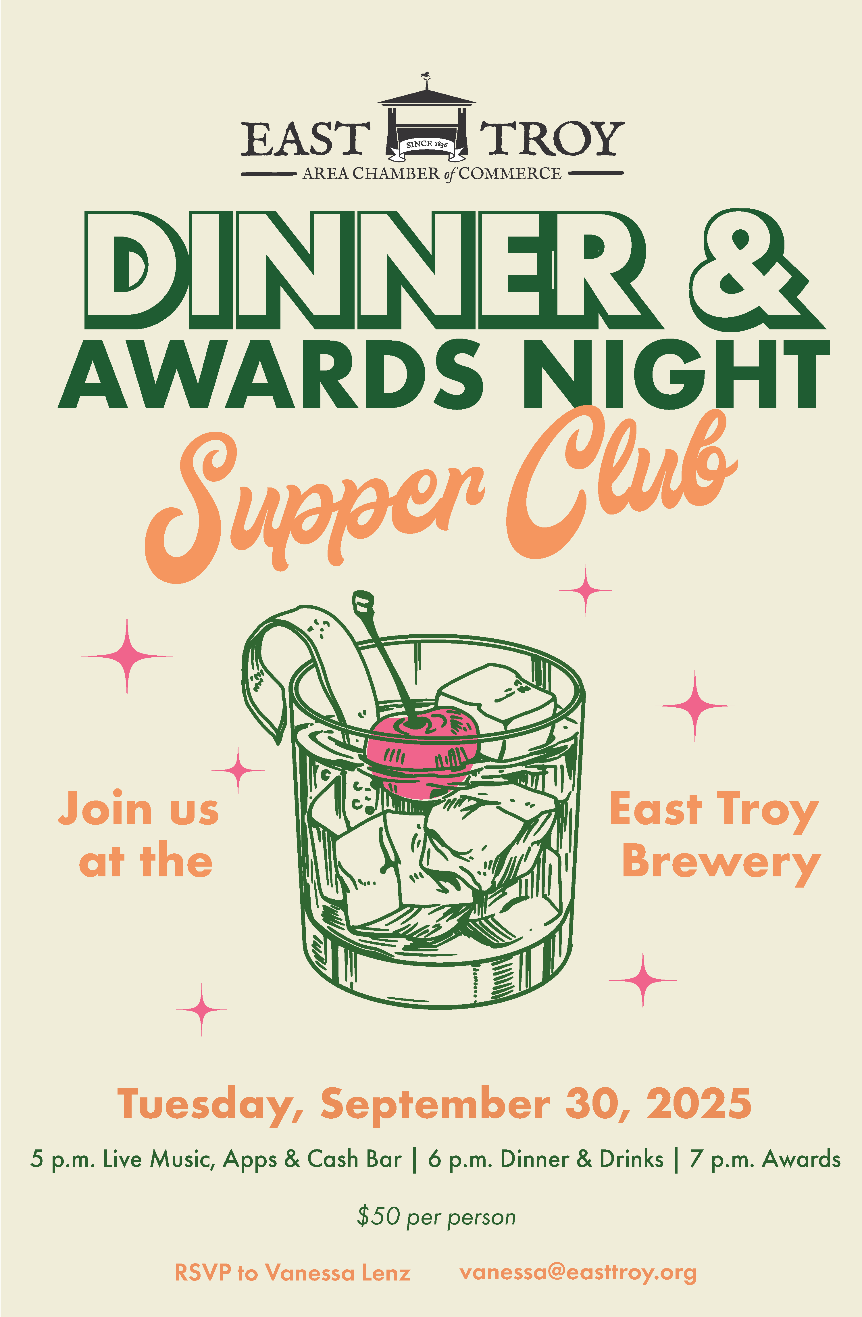 Supper Club Dinner & Awards Night!