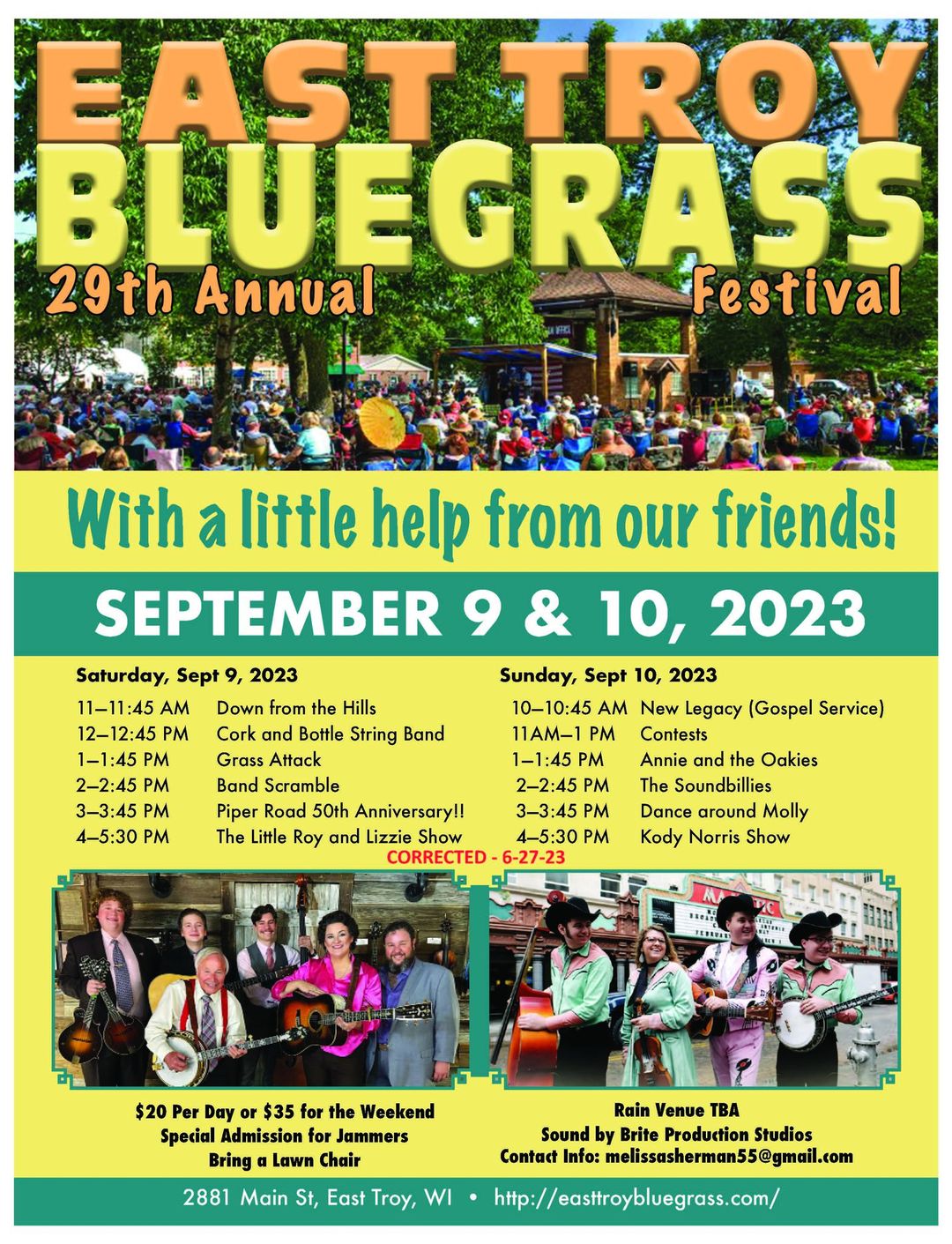 East Troy Bluegrass Festival