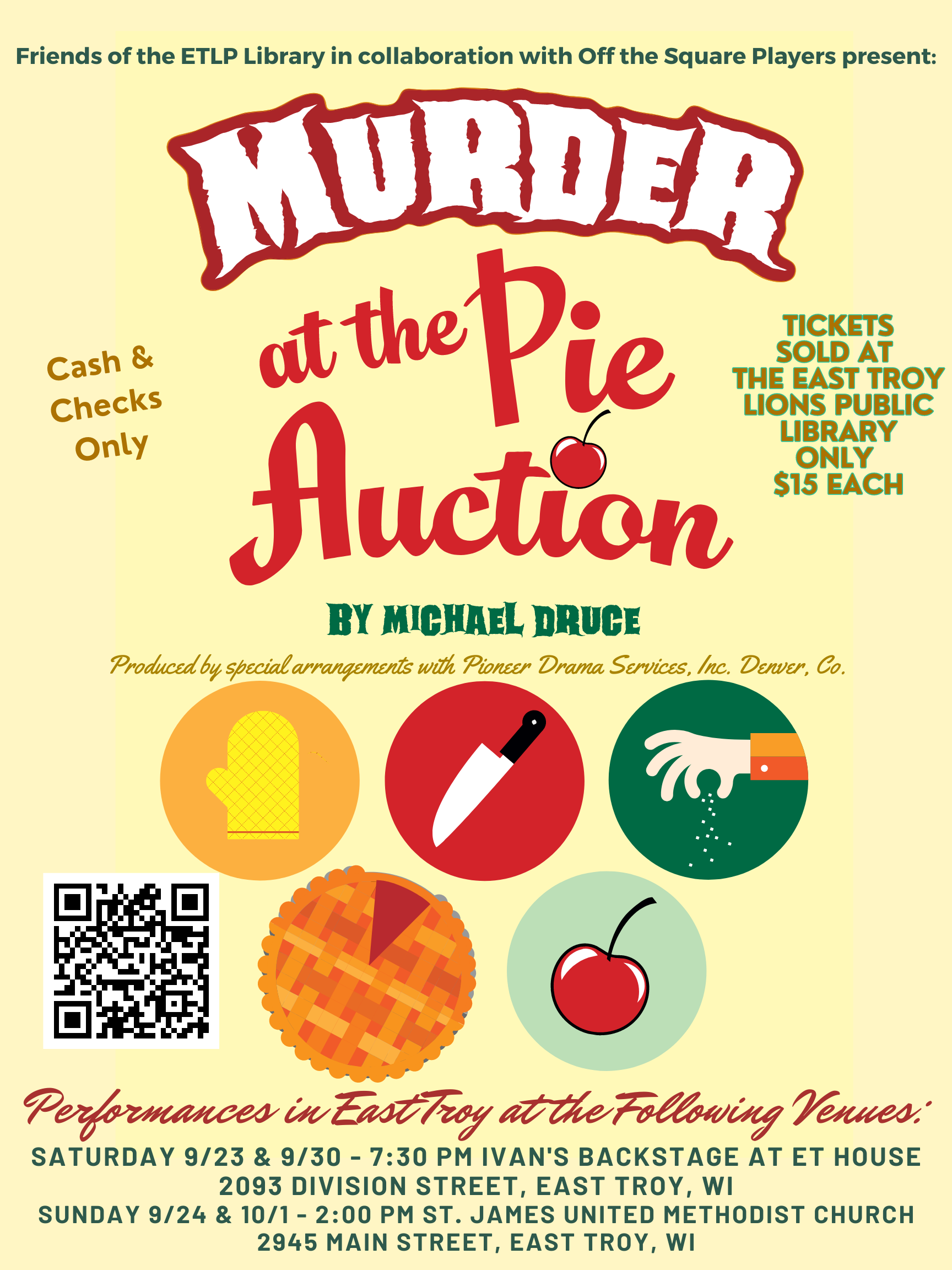 Friends of the Library present 'Murder at the Pie Auction'