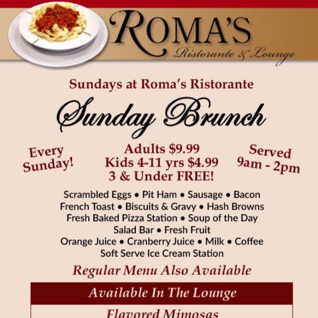 Roma's Ristorante Sunday Brunch