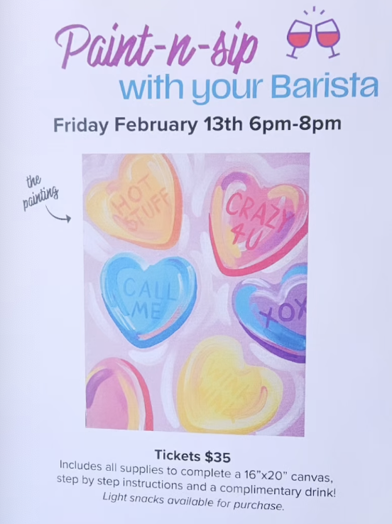 Paint-n-sip with your Barista