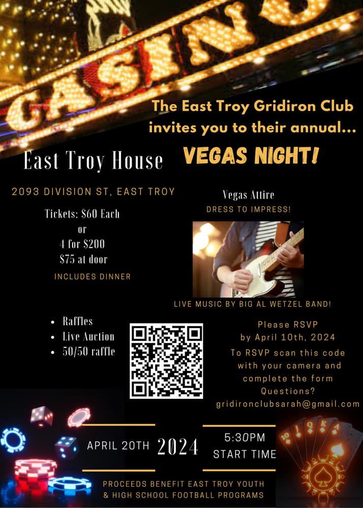 Vegas Night presented by East Troy Gridiron Club